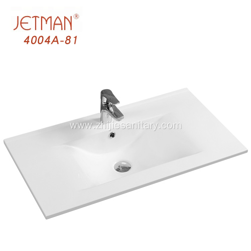 Ceramic Bathroom Thin Edge Cabinet Basin
